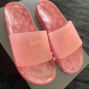 Coach Rubber Slides